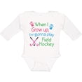 thumbnail image 3 of Inktastic Future Field Hockey Player Boys or Girls Long Sleeve Baby Bodysuit, 3 of 5