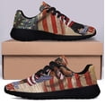 thumbnail image 3 of Patriotic Rottweiler Dog 4th Of July God Bless America Shoes Sneakers Black Size 6, 3 of 7
