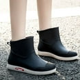thumbnail image 2 of Rainshoes Women Short Tube Plush Thermal Water Shoes Waterproof Shoes Fashion Women Rain Boots, 2 of 5