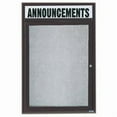 thumbnail image 1 of Aarco Products ODCC4836RHBA 36 in. W x48 in. H Outdoor Enclosed Bulletin Board with Heater - Bronze Anodized, 1 of 1