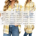 thumbnail image 3 of Enjoytime Plaid Fall Shirts for Women Flannel Button Down Long Sleeve Shackets Trendy Work Business Casual Jacket with Pocket, 3 of 7