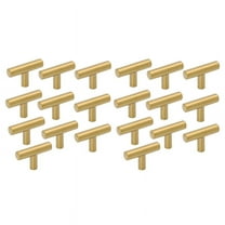 20 Pack Single Hole Gold Cabinet Knobs and Pulls Door Cupboards Bedroom Furniture Handles 50mm/2in Overall Length