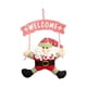 thumbnail image 1 of Monstrate Colgantes de señal de bienvenida de Navidad Santa Claus muñeco de nieve diseño de escena puerta decoración colgante de Navidad Kits de decoración para fiestas Papá Noel, 1 of 6