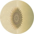 thumbnail image 1 of Ahgly Company Machine Washable Indoor Round Transitional Peru Brown Area Rugs, 5' Round, 1 of 7