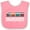 Pink and White, variant on Inktastic Railroader Train Hobby Boys or Girls Baby Bib