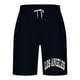thumbnail image 3 of Mens Casual Shorts Lace-Up Elástico Cintura Bolsillo Ejercicio Fitness Hogar Pantalones de Media Longitud para Diario, 3 of 5