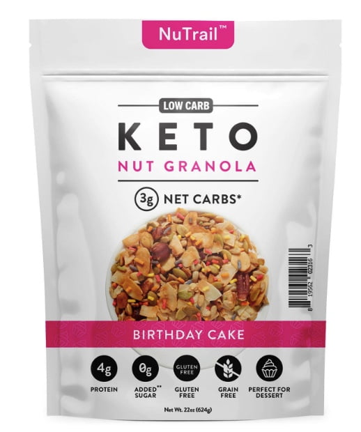NuTrail Keto Nut Granola, Birthday Cake (22 Ounce) - Walmart.com