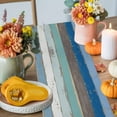 thumbnail image 4 of Blue Pumpkin Table Runner, Autumn Thanksgiving Kitchen Dining Table Decoration for Home Party Decor 13x48 Inches, 4 of 9