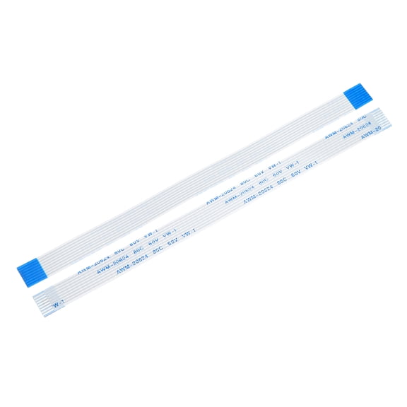 Uxcell 10 Pack FFC FPC Flat Flexible Cable, 8 Pins 1mm Pitch 150mm Long (A Type) for LCD 3D Printer Camera DVD TV Laptop Audio