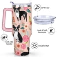 thumbnail image 3 of Insulated Dog Lover Tumbler for Women - 40oz Leakproof Travel Mug with Handle & Straw - Cute Puppy Gift Coffee Cup, 3 of 7