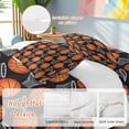 thumbnail image 2 of Basketball Sports Comforter Set Queen Size, Orange Basketball and Hoop Modern Black Soft Bedding Set for Man Woman, 4 Pieces Duvet Cover Set with Fitted Sheet, 2 Pillowcases, 2 of 9