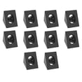 thumbnail image 1 of Conector de Soporte en Ángulo de 90 Grados para CNC e Impresora 3D, Ranura en V de Bricolaje, Esquina Negra para Perfil de Aluminio 2020, 10 Piezas, 1 of 5