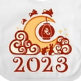 thumbnail image 4 of Inktastic 2023 Chinese New Year Rabbit Boys or Girls Baby Bib, 4 of 4