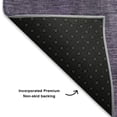 thumbnail image 5 of Addison Rugs Mayfield Premium Machine Washable Transitional Abstract Purple Rectangle Rug, 3' X 5' Machine Washable Transitional Abstract Purple Oversized Sherpa Throw Blanket, 5 of 6
