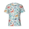 thumbnail image 4 of Vsdgher Butterflies Print Men's Dry Fit Mesh Athletic Shirts Moisture Wicking Tennis T-Shirt Tops, 4 of 9