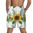 thumbnail image 4 of Fotbe Sunflowers (2) Men’s Swim Trunks Quick Dry Swim Shorts Board Shorts with Mesh Lining-Medium, 4 of 9
