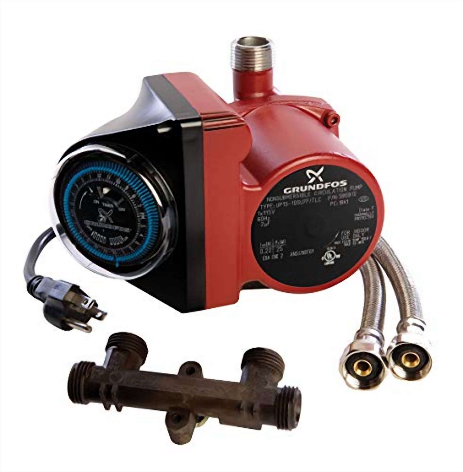 Grundfos 59896124 UP - 1/25 HP - Single-Speed Circulation Pump - Bronze - 3/4-Inch Sweat - Check Valve