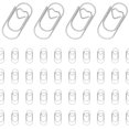 thumbnail image 1 of 150 Pack Small Creative Heart Shaped Paper Clips - Rust Resistant and Not Easy to Bend for Office, School (Silver), 1 of 5