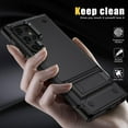 thumbnail image 4 of for Samsung Galaxy S22 Ultra Case, Heavy Duty Shockproof Protective Case,Military Grade Protection,Scratch Resistant,Slim Thin Case,with Stand,with Lanyard,Black 6-sam s22u-01, 4 of 14