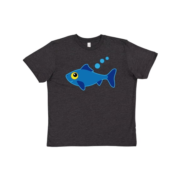Inktastic Fishing Blue Fish Youth T-Shirt