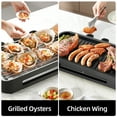 thumbnail image 2 of Aoran Indoor Grills Electric Smokeless, Double-layer Indoor Electric Griddles, 1500W Smokeless Skillet Griddles for Home Cooking White, 2 of 7