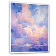 thumbnail image 2 of Designart "Colorful Sky Photo Skyline Charm II" Landscape & Nature Floater Framed Wall Art Living Room, 2 of 7
