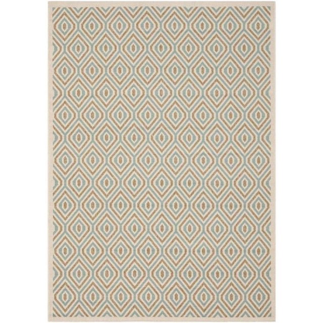 Safavieh Veranda Cream Indoor Outdoor Rug - 4' x 5'7"