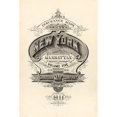 thumbnail image 3 of Vintage Apple Collection 17x24 Black Modern Framed Museum Art Print Titled - Vintage Map Ny, 3 of 5
