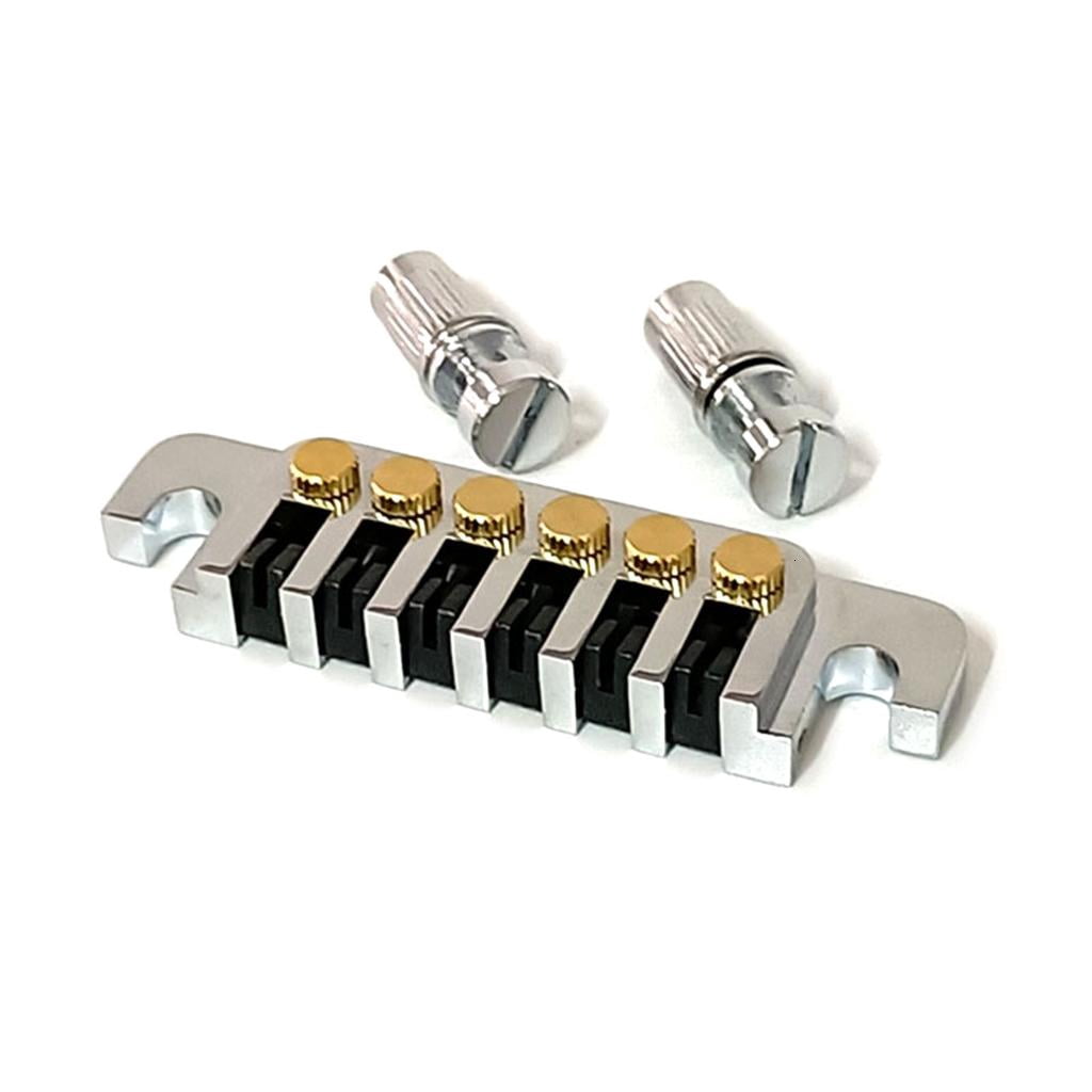 CEORPER 6-String Electric Guitar Bridge Tailpiece Vintage Bridges with Studs and Inserts