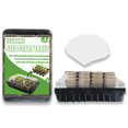 thumbnail image 3 of Plantador de plántulas reutilizables con tapas de cúpula Lámina de ventilación de ventilación ajustable al aire libre Bandeja de planta de plantas de invernadero pequeño suministros de jardinería tholdsy HA011749-00B, 3 of 7