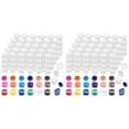 thumbnail image 1 of 480Pieces Empty Paint Pot, 40 Strips Acrylic Mini Paint Container Strips Storage with Lids for Arts and Crafts Paint 3Ml, 1 of 7