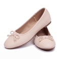 thumbnail image 4 of Rexoro Women Ballet Flats Bow Round Toe Snakeskin Dress Shoes Comfort Casual Office Shoes, 4 of 7