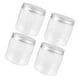 thumbnail image 3 of 4 frascos de plástico transparente con tapa de aluminio, cilíndricos, para almacenar alimentos, para cocina y hogar, 250 ml, 3 of 8
