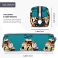 thumbnail image 3 of Fotbe I Love Sushi Pattern Leather Pencil Case, Pencil Pouch with Durable Zipper, Compact and Stylish Organizer for Stationery, Art Supplies, Travel Essentials, 3 of 7