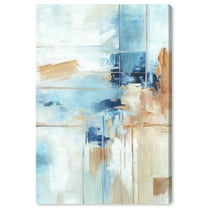 House Of Lines I Blue Abstract Wall Art Canvas Wall Art by Art Remedy, Gallery Wrapped, 16" x 24"