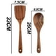 thumbnail image 2 of Utensilios de cocina de madera de teca para cocinar, utensilios de cocina naturales y saludables antiadherentes, juego de 2 piezas, 2 of 5