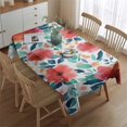 thumbnail image 2 of Pioneer Flower Floral Print Pattern Rectangle Tablecloth 60"x84",Waterproof Polyester Rectangle Table Cloth, Wipeable Spillproof Polyester Tablecloth for Dining, Camping, Indoor and Outdoor, 2 of 5