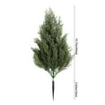 thumbnail image 5 of ‌WEGFTDUOP Artificial Cedar Topiary Tree - 19.7" Realistic Faux Shrub with Ground Spike, Maintenance-Free Outdoor/Indoor Decoration for Porch, Garden & Balcony, 5 of 9