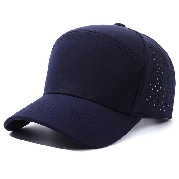 Unisex Perforated Breathable Baseball Cap Hollow‑Hole Side Sun‑Protection Trucker Hat Light‑Weight Outdoor Sports Running Casual Head‑Accessory