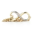 thumbnail image 4 of Galaxy Gold 14k Solid Gold Infiniti Bracelet with Natural Diamonds, 4 of 4