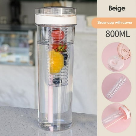 

Water Bottle with Straw and Lid Leakproof BPA Free