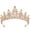 Gold&Pink, variant on Duslogis Tiara for Women, Crown and Tiara for Girl Princess, Bride Wedding Happy Birthday Halloween Cosplay Hair Accessories Decorations (Rainbow)