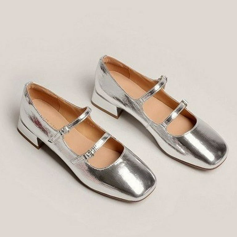silver dress shoes 3 inch heel Silver Kitten Pumps 3" Heels very Pointy toe Slingback Dress Shoes Womens Sz 8.5