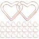 thumbnail image 3 of 100pcs Small Paper Clips Heart Paperclips Shaped Bookmark Clips Cute Paper Clips Office Favors, 3 of 3