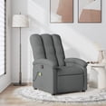 thumbnail image 1 of vidaXL Massage Recliner Chair Dark Grey Fabric, 1 of 5