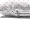 thumbnail image 4 of Pink Polka Dots Pet Bed, Pastel Toned Composition with Oval Shapes Shower Themed Design, Chew Resistant Pad for Dogs and Cats Cushion with Removable Cover, 24" x 39", Pale Pink White, by Ambesonne, 4 of 4