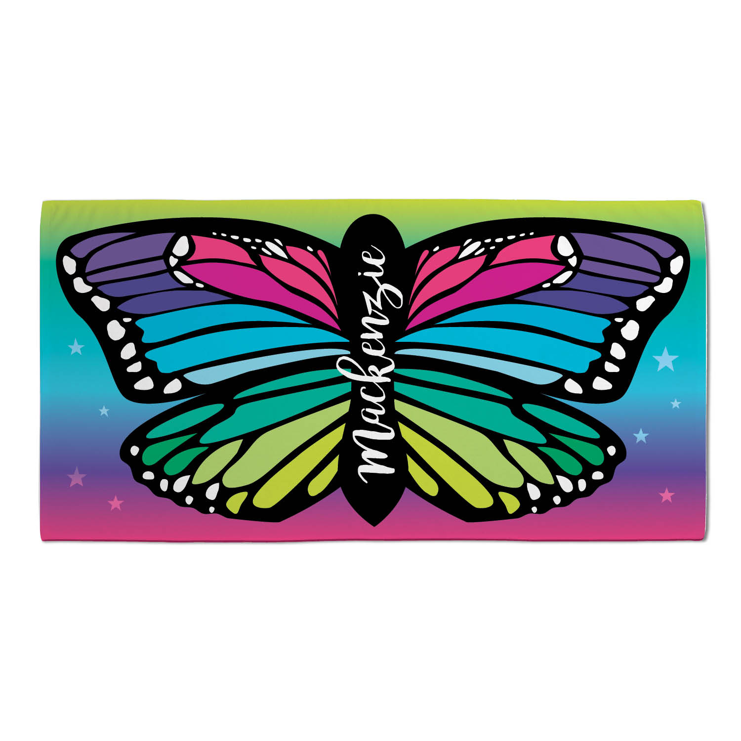 Butterfly Plush Velour Beach Towel