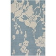 thumbnail image 2 of SAFAVIEH Modern Art Flint Floral Polyester Area Rug, Blue/Ivory, 5' x 8', 2 of 9
