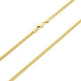 thumbnail image 3 of Nuragold 10k Real Yellow Gold Solid Miami Cuban Link 3.5mm Chain Bracelet (7"-9") Italian Jewelry for Men & Women, 3 of 16