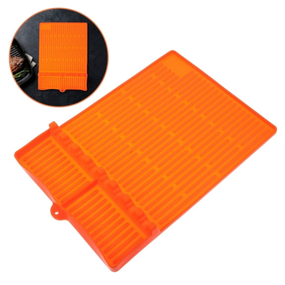 FRCOLOR BBQ Grill Protective Mat 40.60X29.00X3.50CM Orange